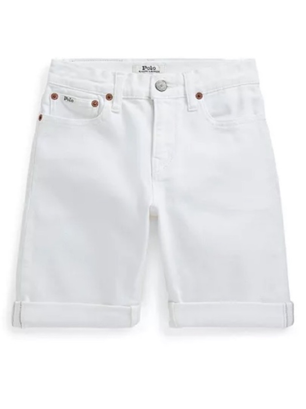 Ralph Lauren White Sullivan Slim Shorts